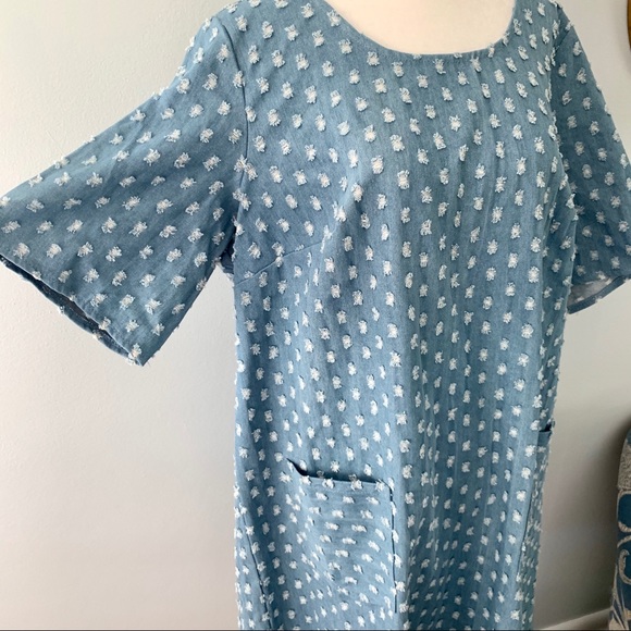 ELOQUII Textured Denim Dress - Picture 5 of 12